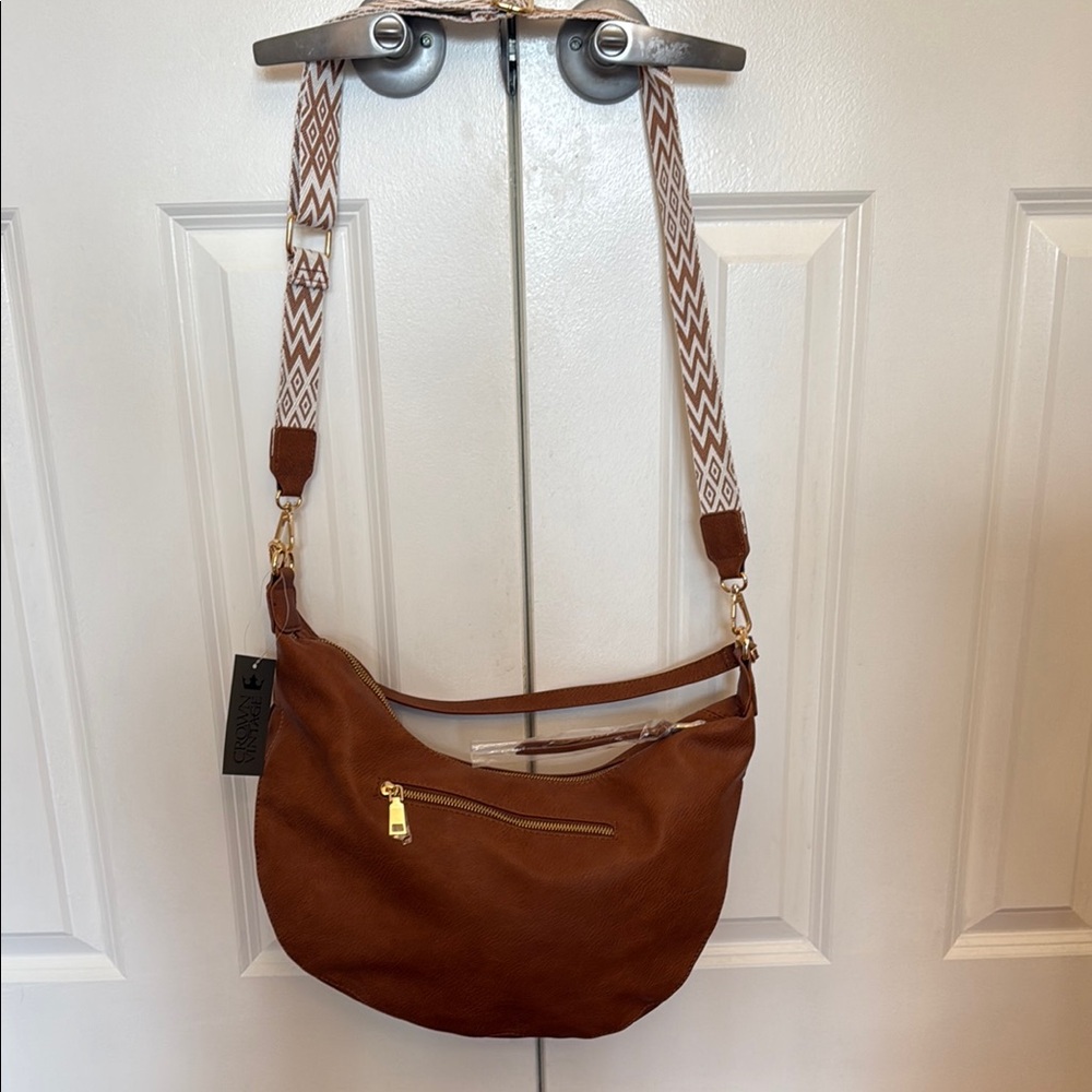 Brown Leather Crossbody Bag